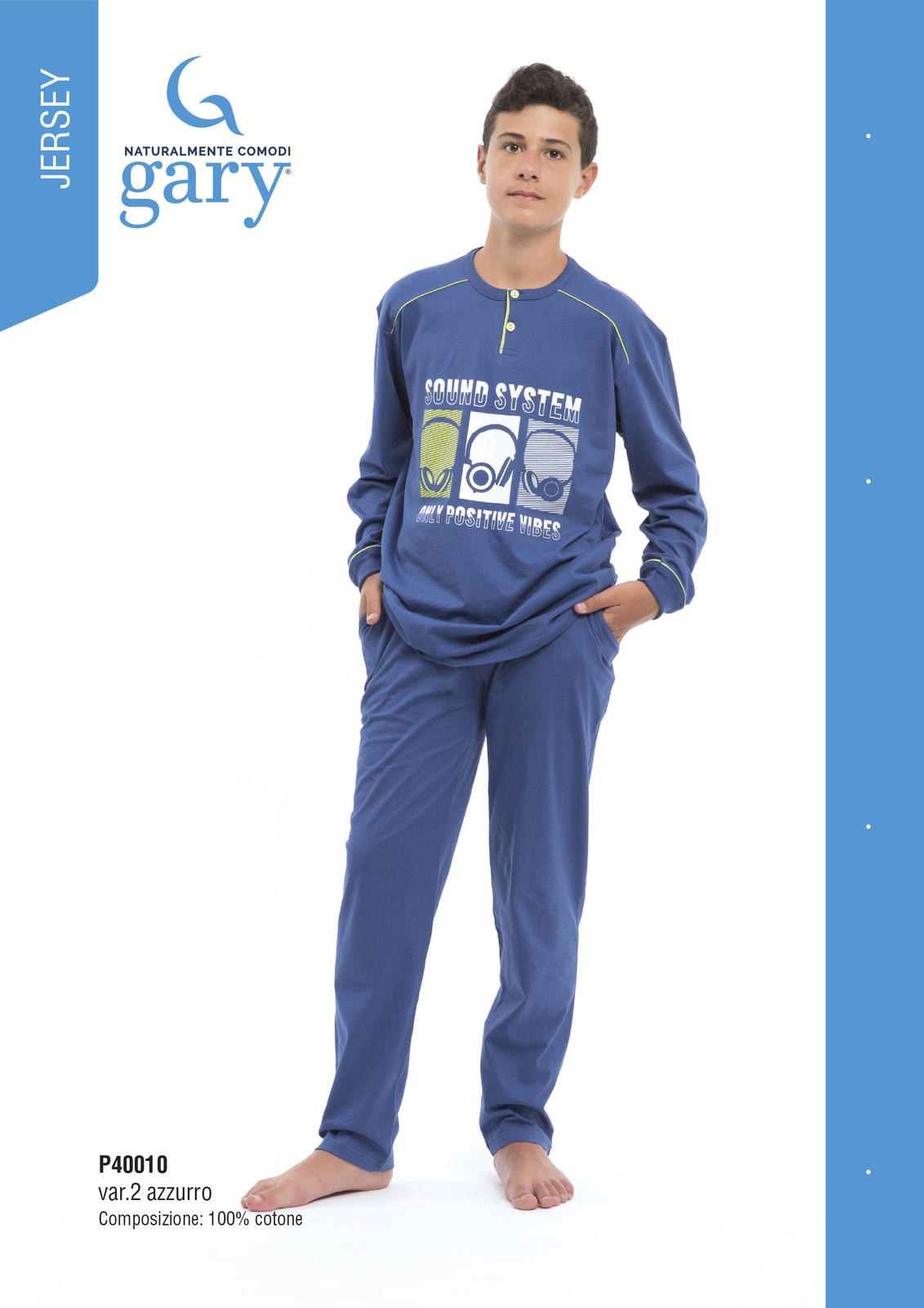 BOY'S PAJAMA M/L P40010 Tellini S.r.l. Wholesale Clothing